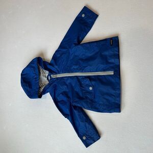 Zara Baby Blue Rain Jacket 9-12M Hooded Waterproof Coat